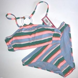 5/25  colored striped bikini cheeky bottoms